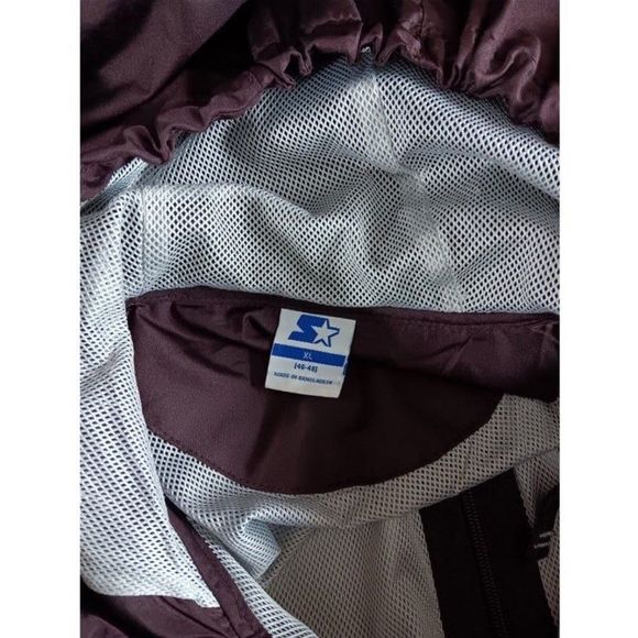 Vintage Starter Lightweight Hooded Zip Up Windbreaker Mens Size XL - Picture 5 of 5